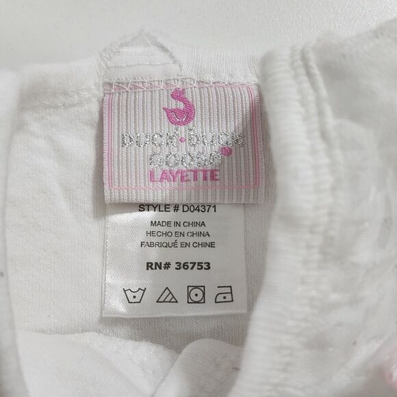 Baby Girls 4 Piece Embroidered Floral & Textured Pink & White Outfit Set 6-9m - Picture 6 of 7